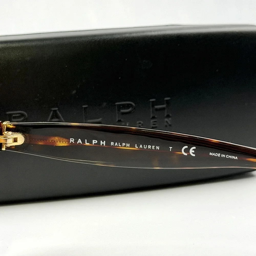 Ralph Ralph Lauren Sunglasses Womens Brown Tortoise Gradient Square RA5191 Case